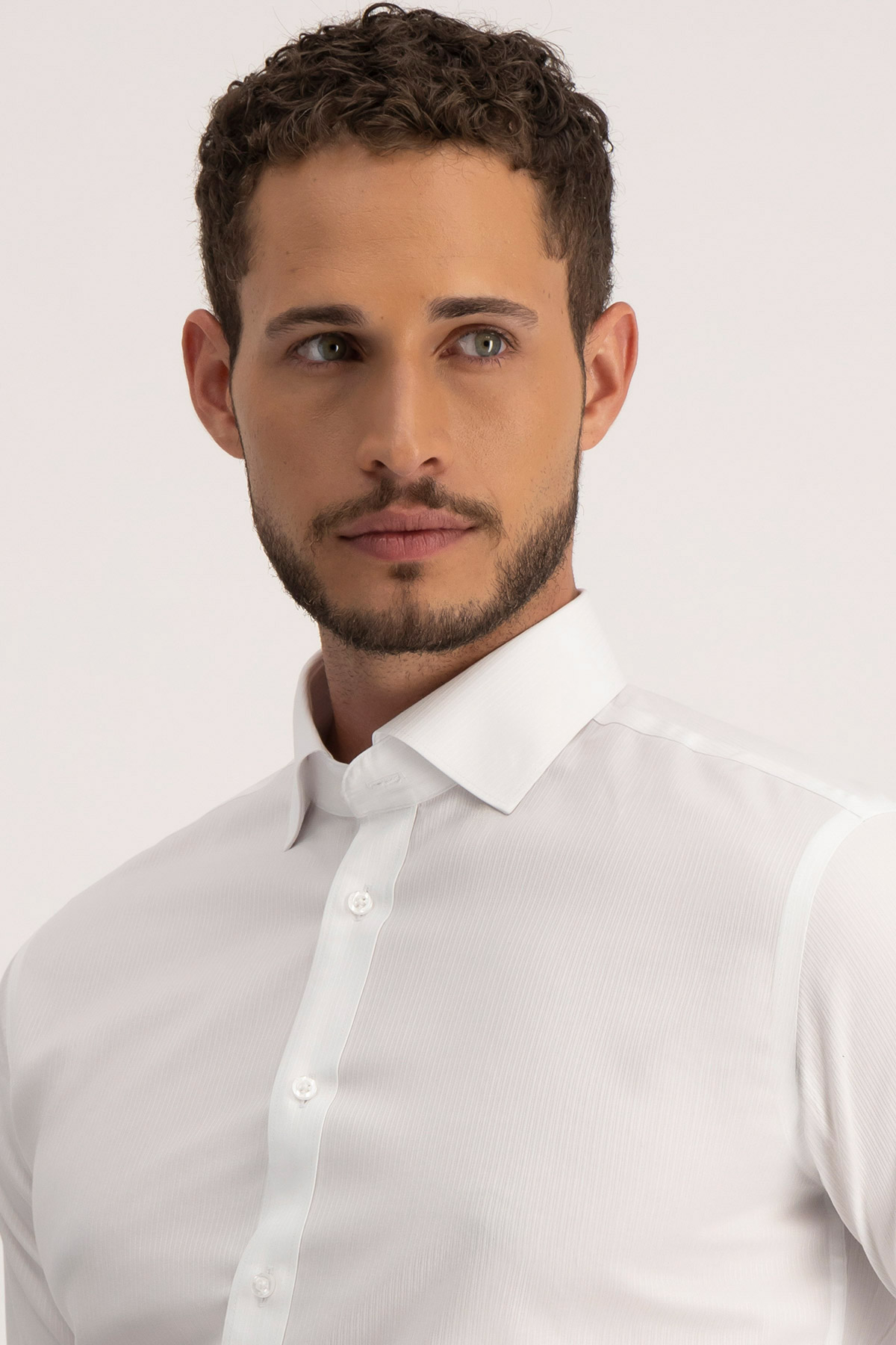 Camisa Formal NON IRON Calderoni Blanco Contemporary Fit