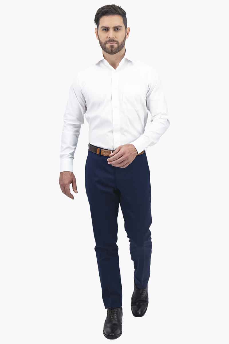 Camisa Roberts Easy Care Regular fit Color blanco