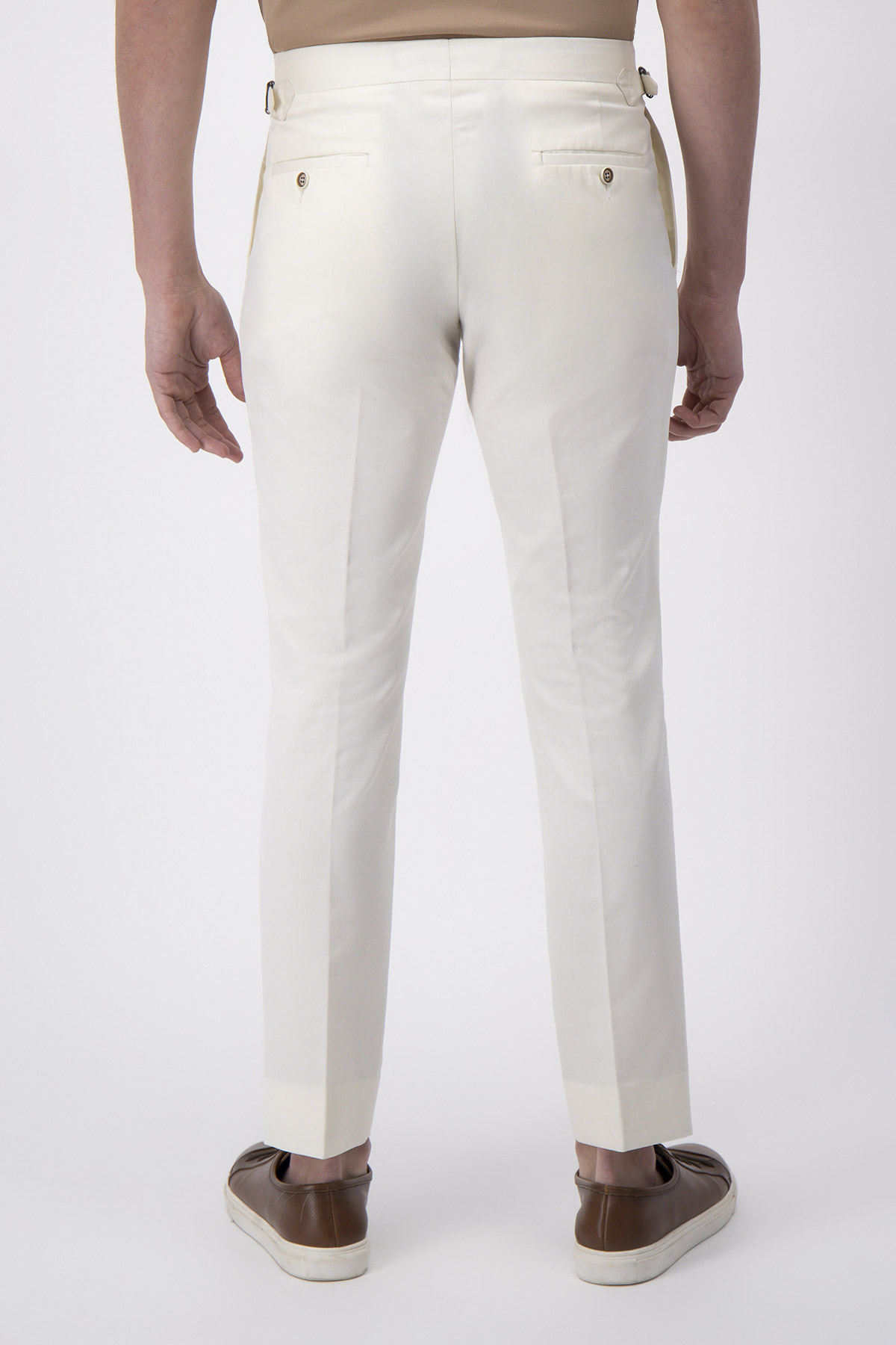 Pantalón Formal Calderoni Hueso Slim Fit