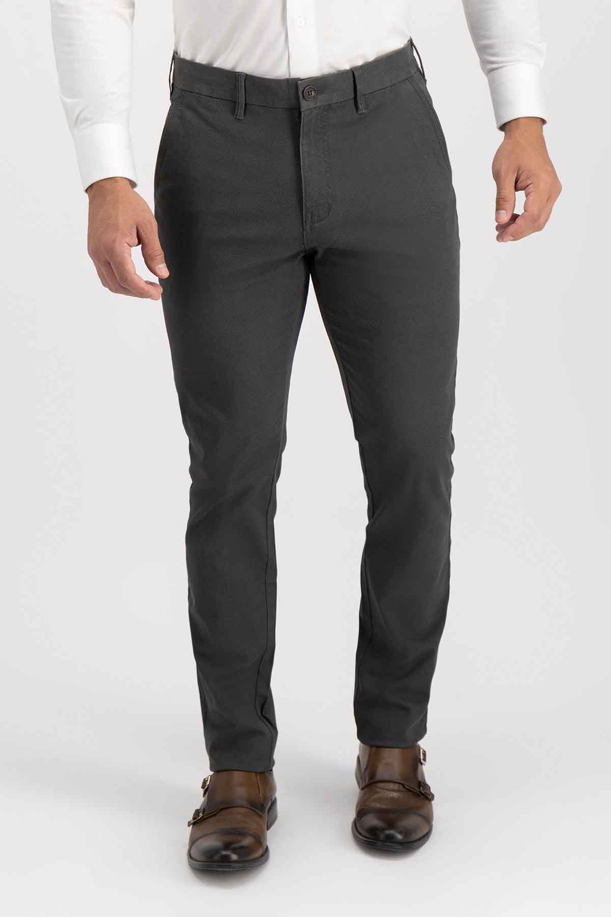 Pantalón Chino Roberts Gris Regular Fit