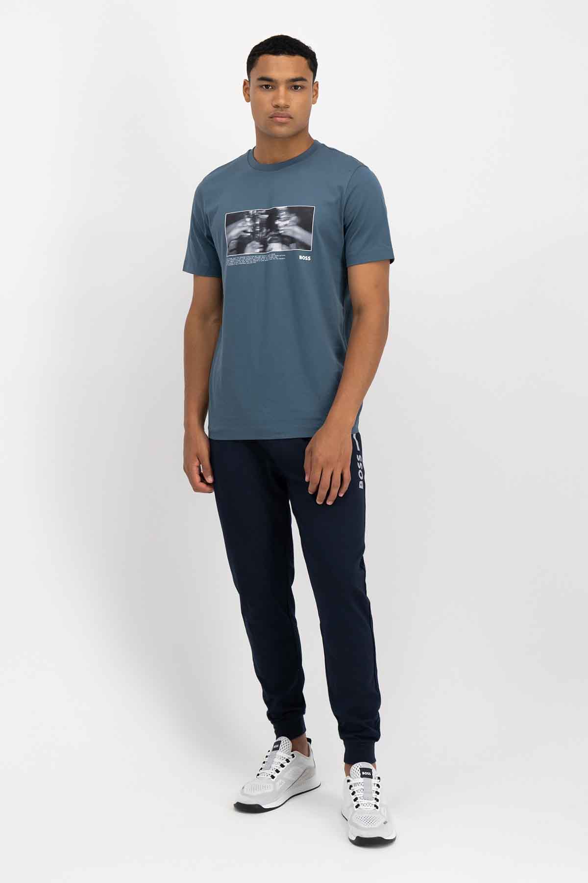 Playera Hugo Boss Regular Fit Turquesa