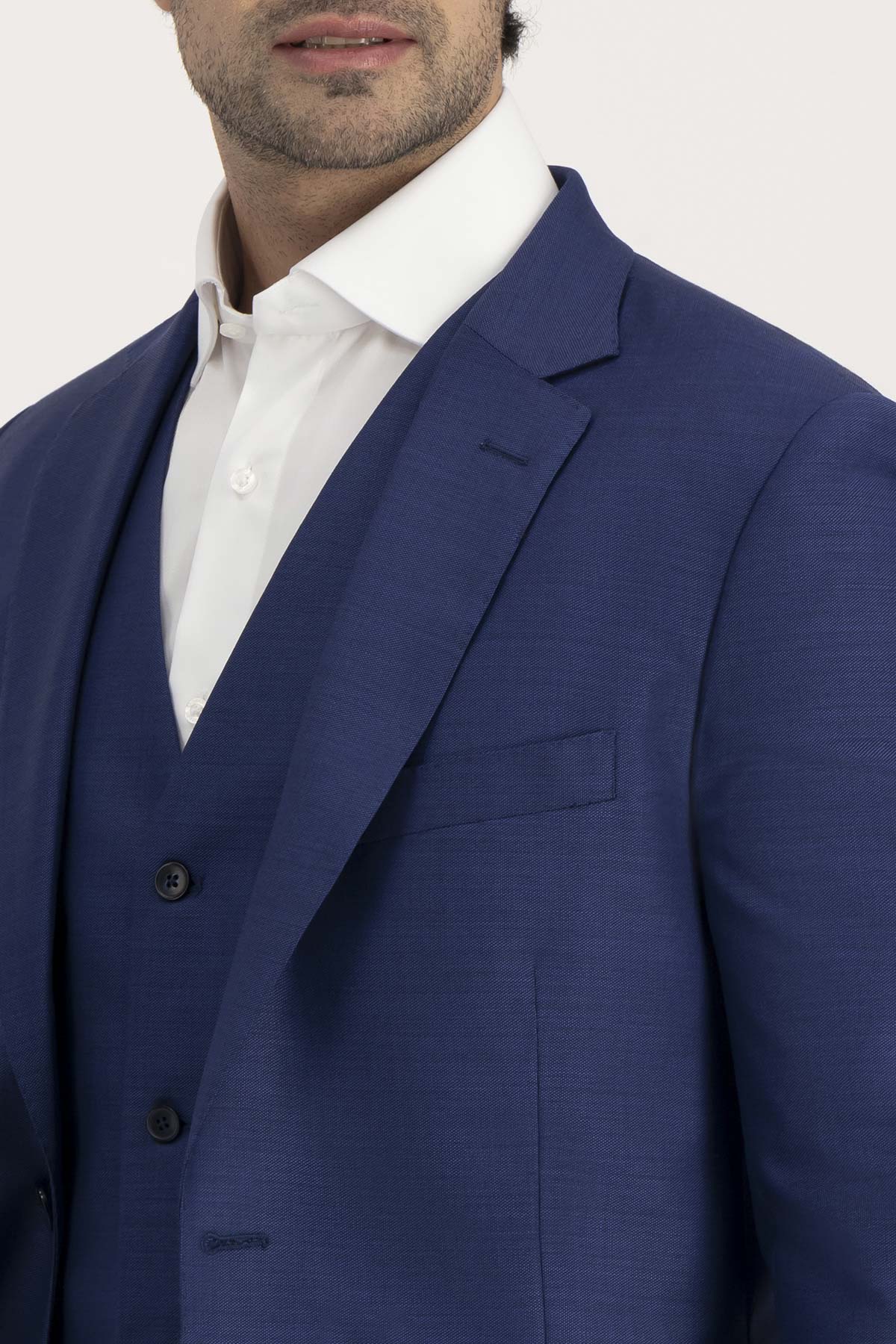 Traje Trío Roberts Azul Slim Fit