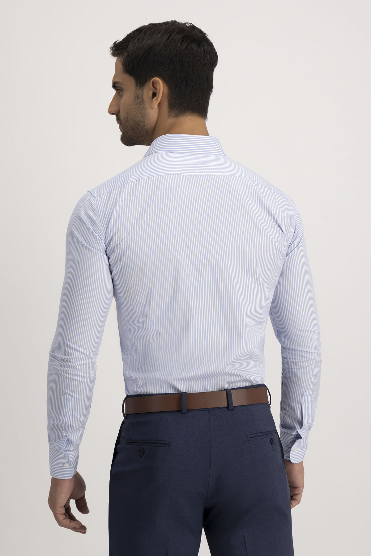 Camisa Formal NON IRON Calderoni Azul Contemporary Fit