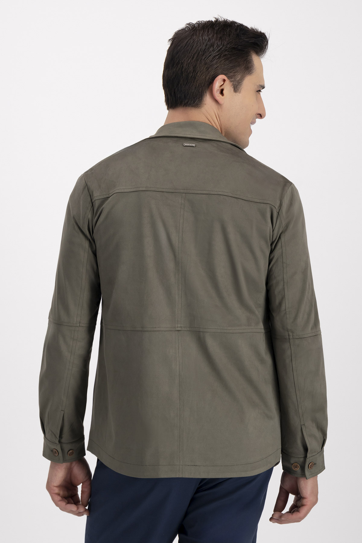 Sobrecamisa SUEDE TOUCH Verde Roberts Contemporary Fit