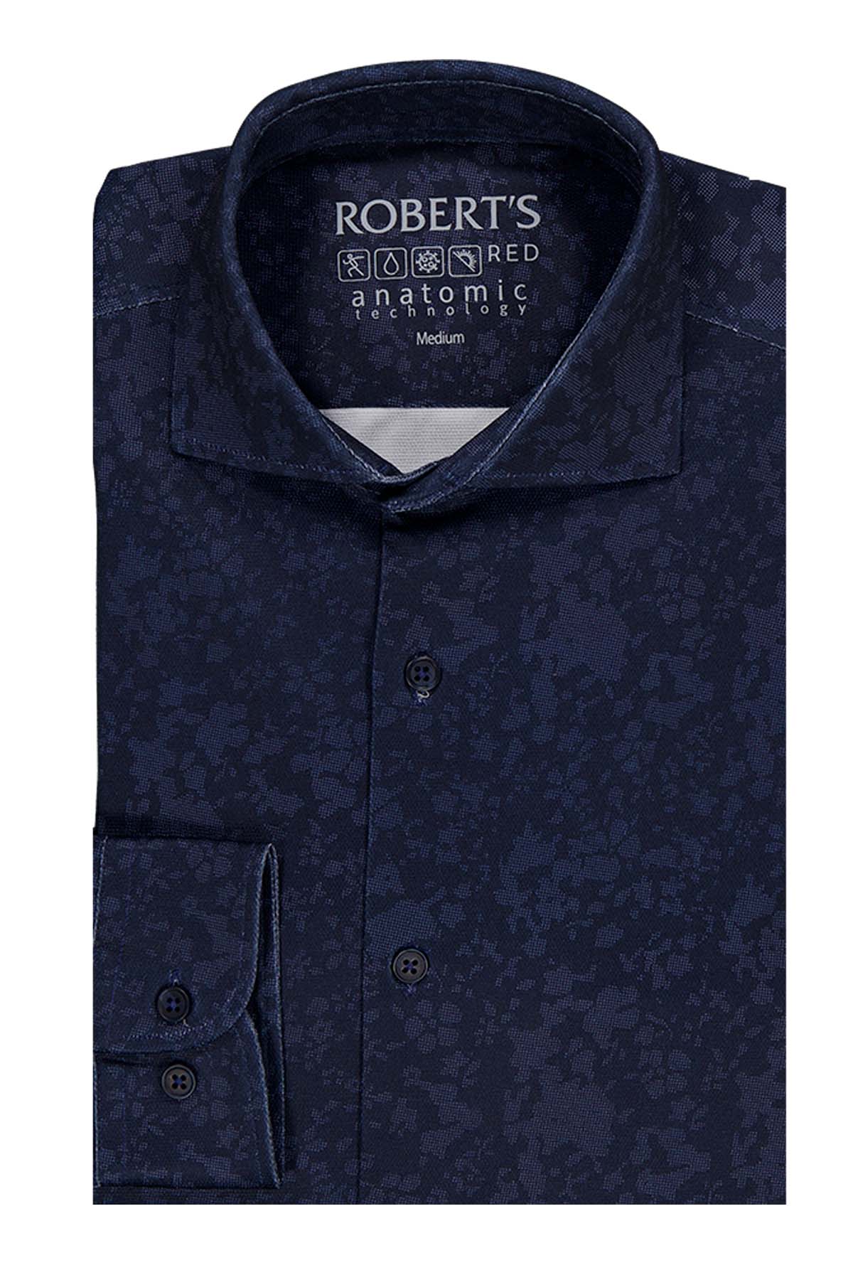 Camisa Roberts Red Anatomic Technology Azul Marino Slim Fit