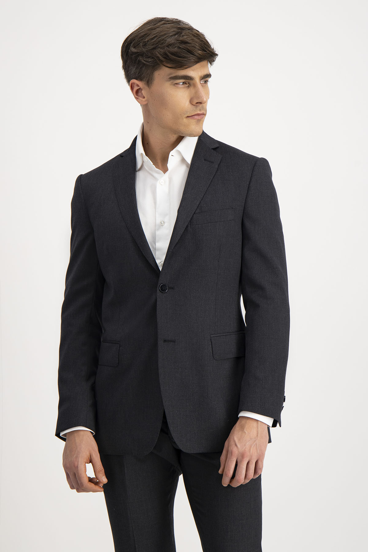 Traje Roberts Gris Oxford Slim Fit