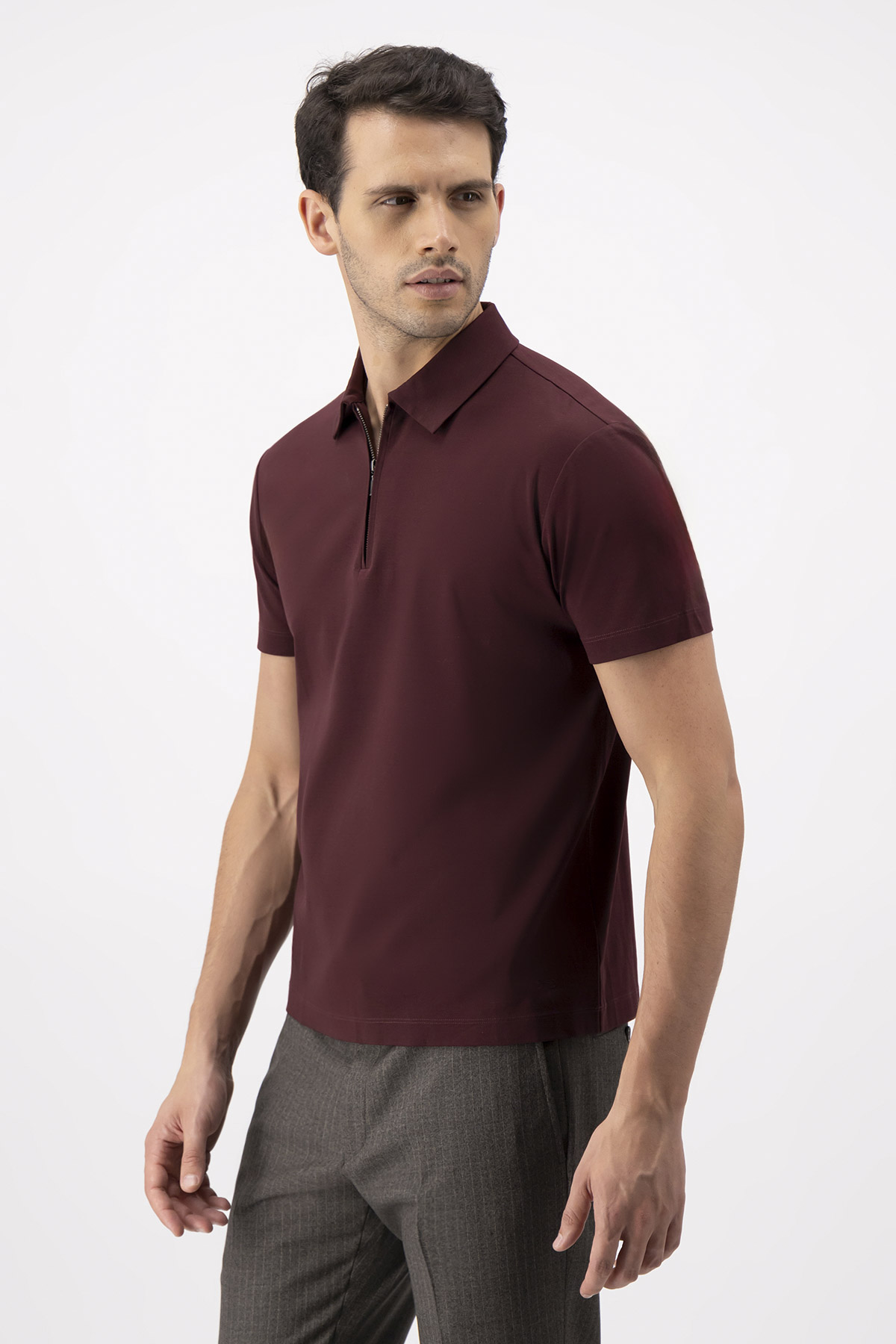 Polo Mercerized Cotton Calderoni Contemporary Fit