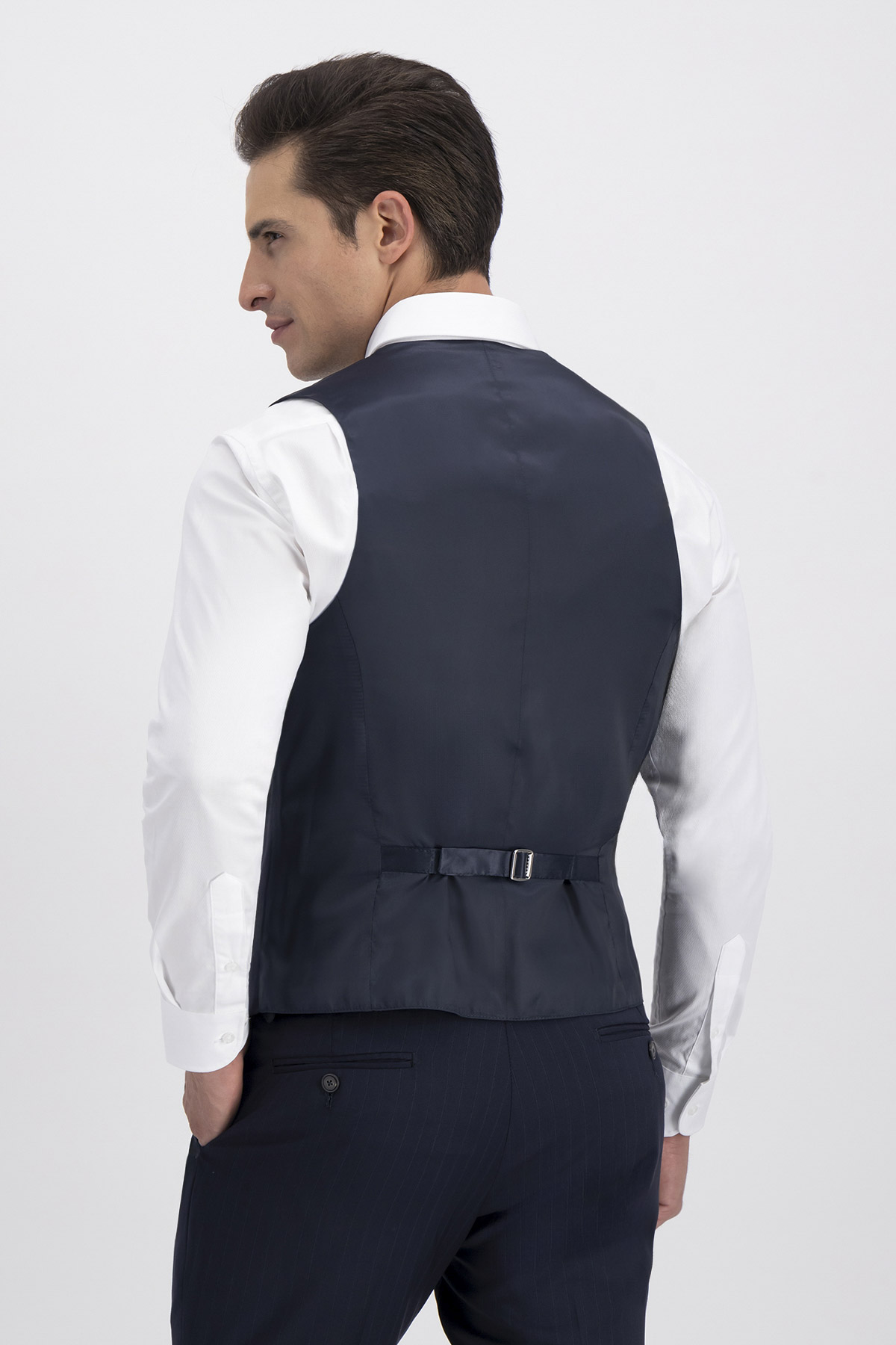 Traje Trío Slim Fit Azul Marino