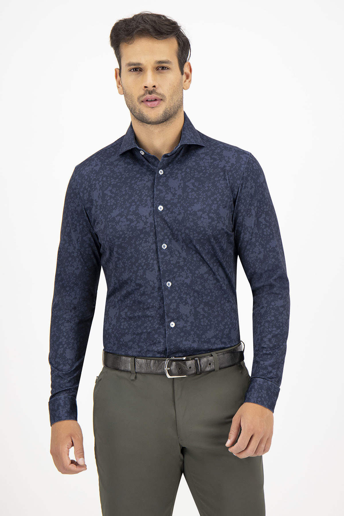 Camisa Roberts Red Anatomic Technology Azul Marino Slim Fit