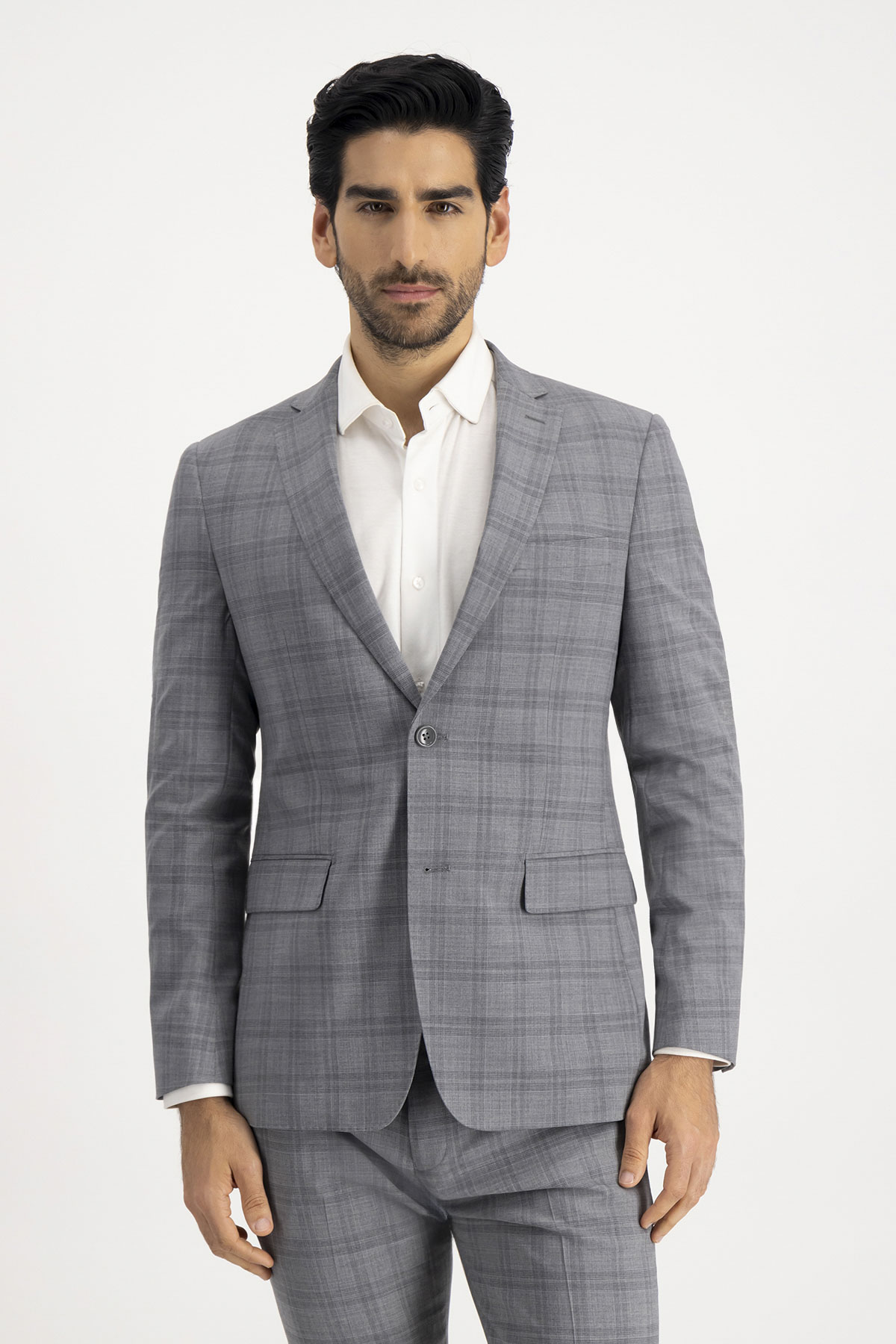 Robert Slim Fit Gris Claro