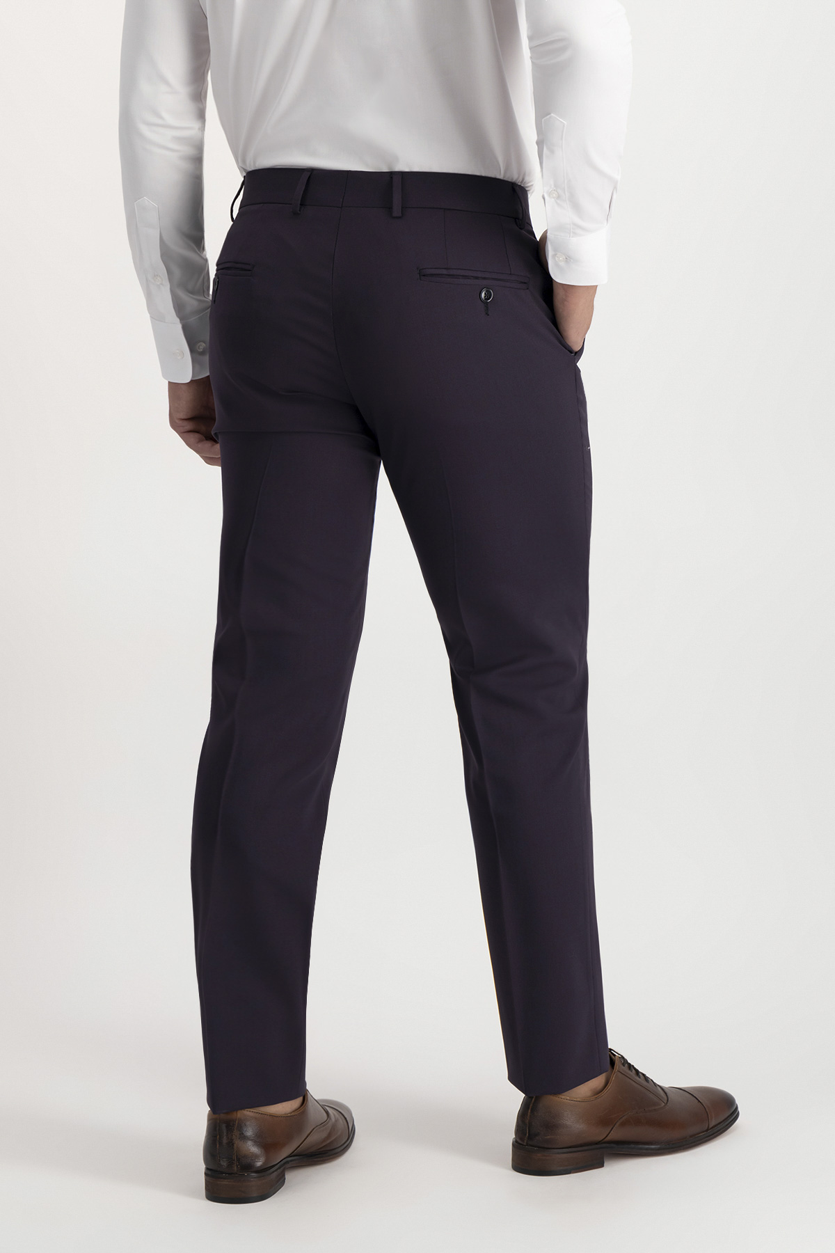 Traje Trío Slim Fit Azul Morado