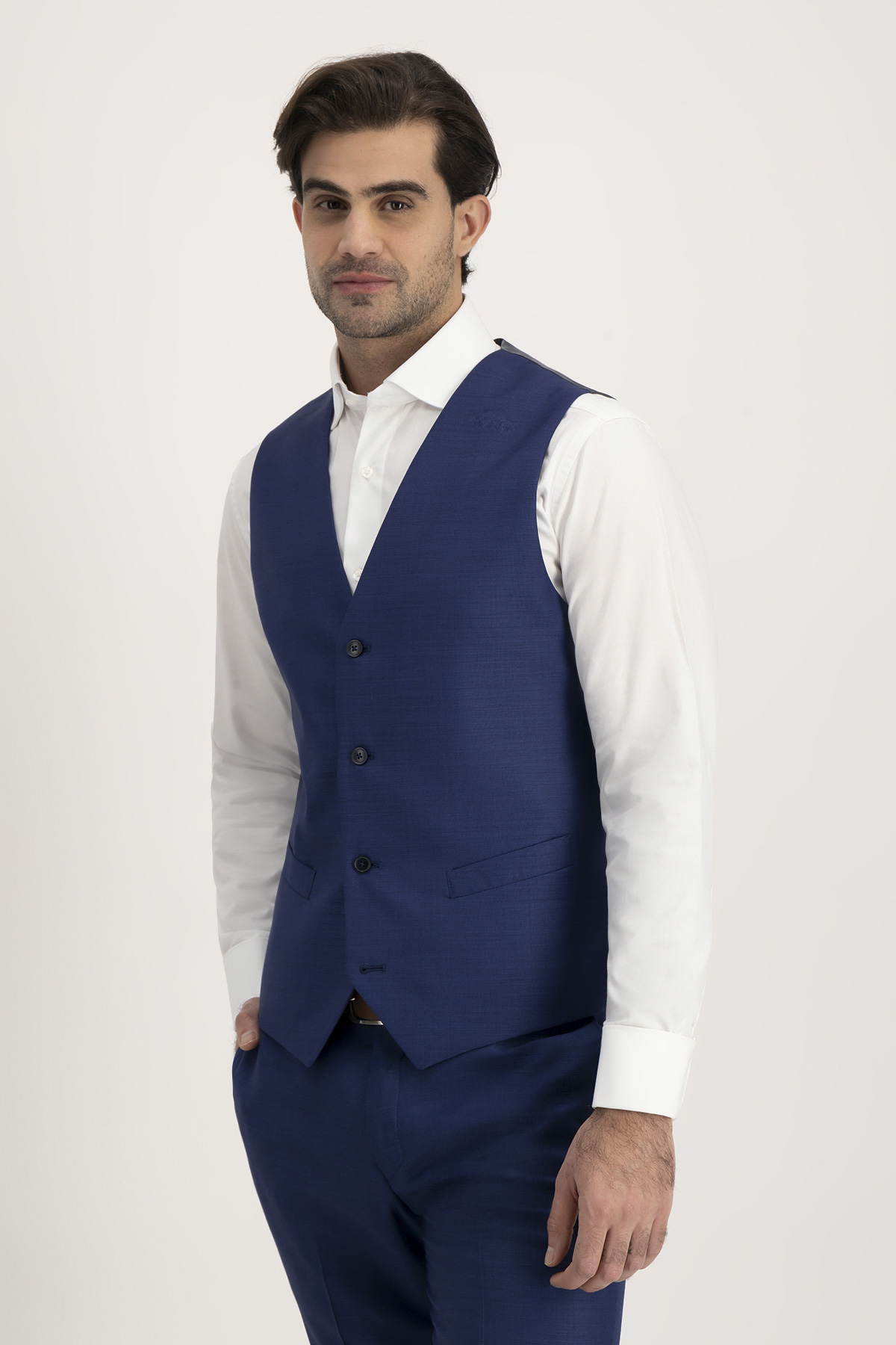 Traje Trío Roberts Azul Slim Fit