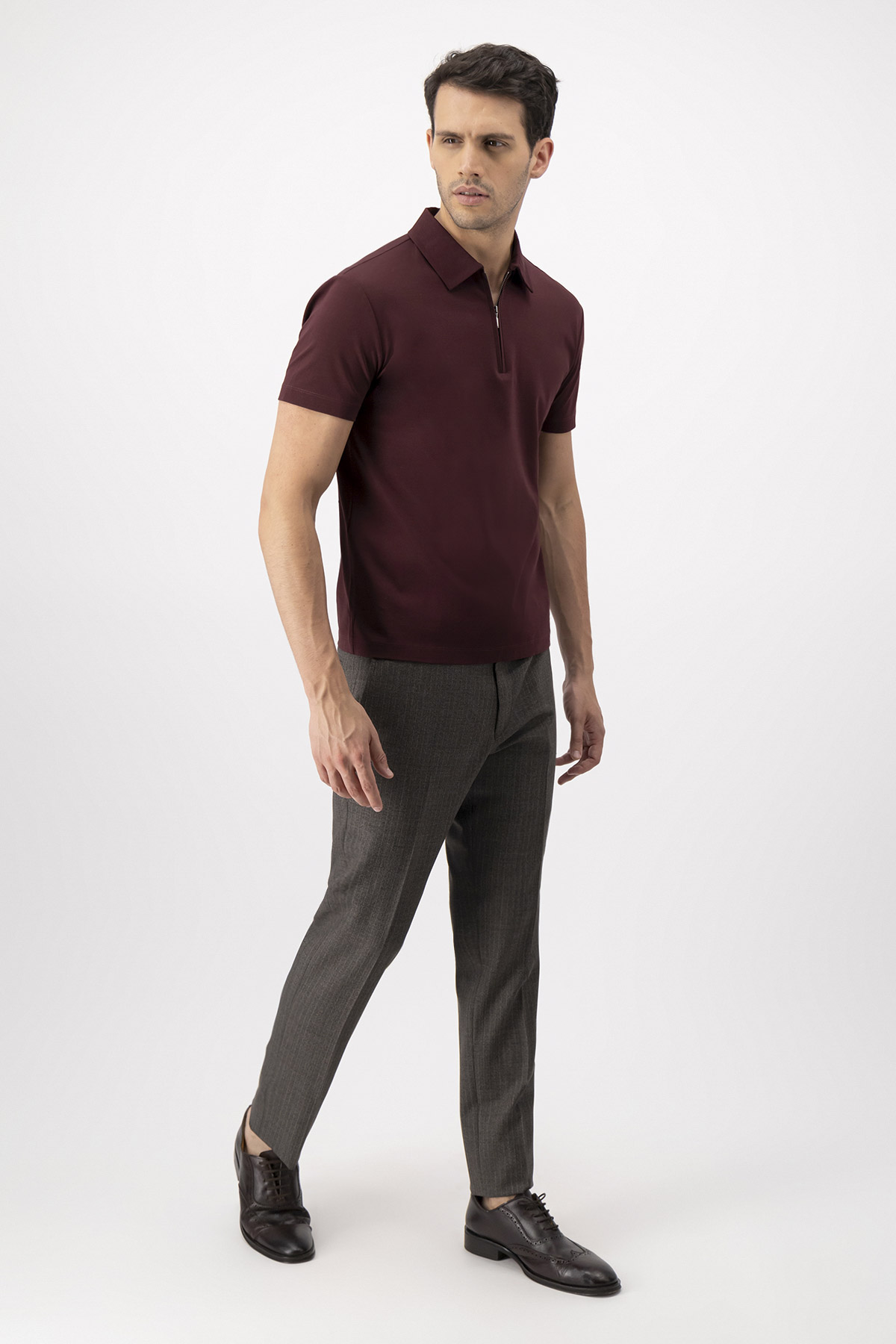 Polo Mercerized Cotton Calderoni Contemporary Fit