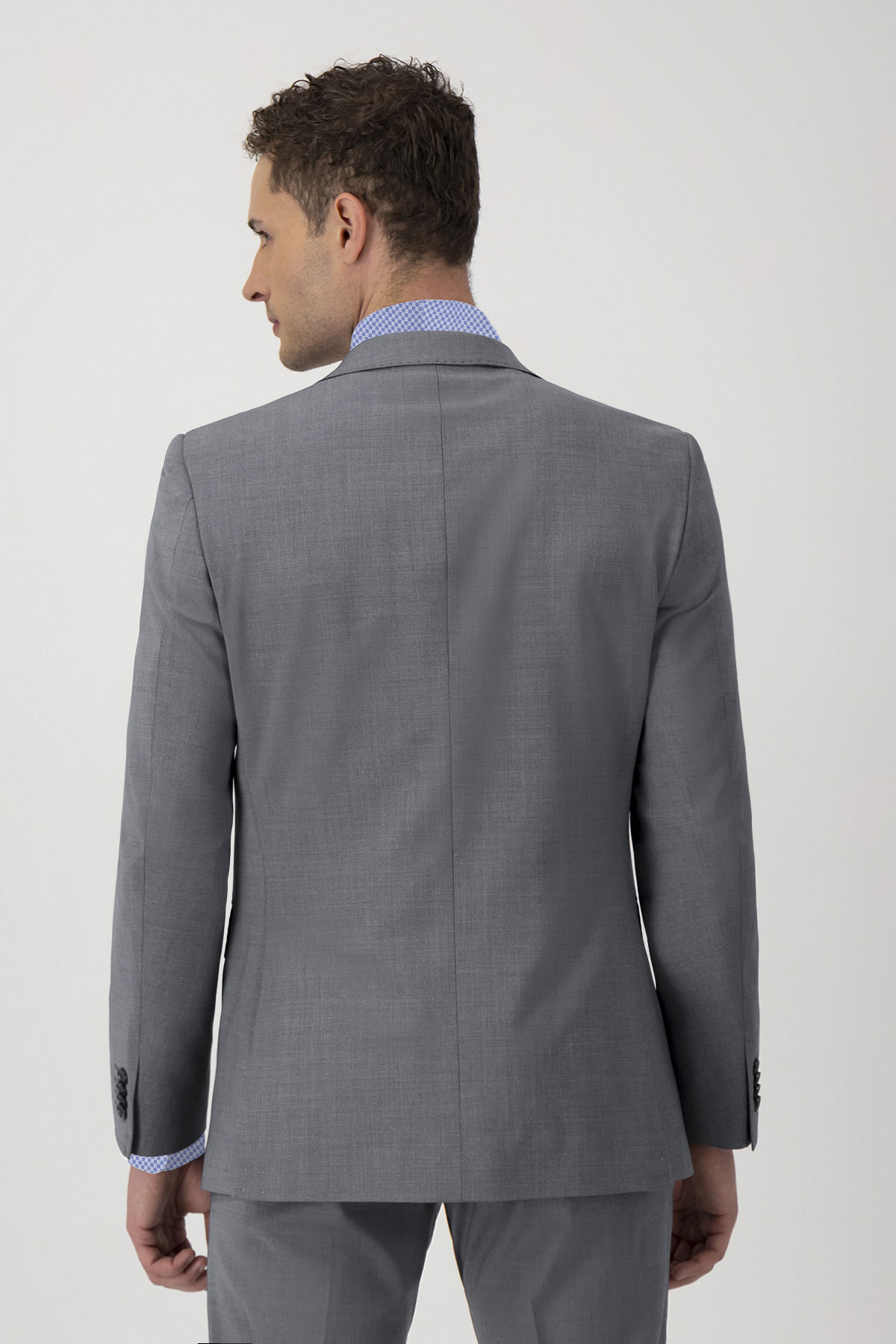 Traje Slim Fit Gris Acero