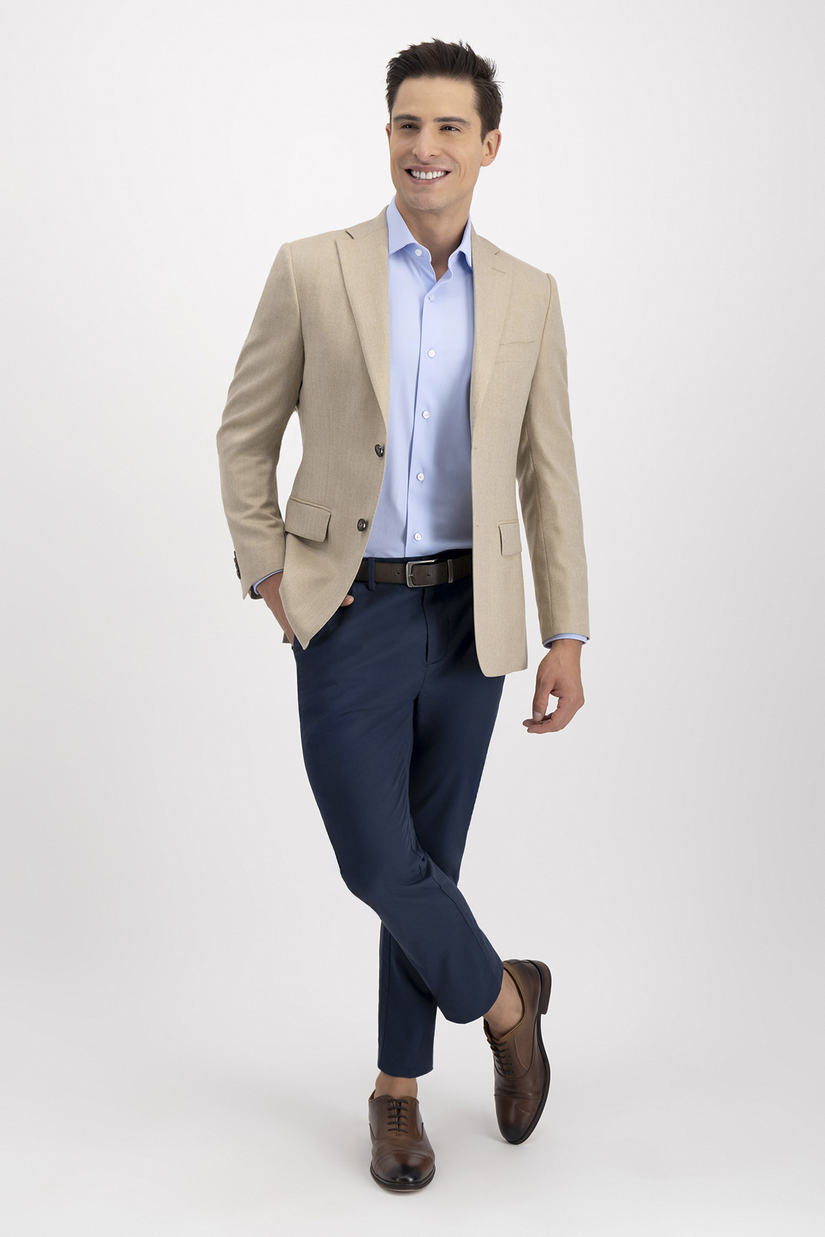 Saco Roberts Beige Slim Fit