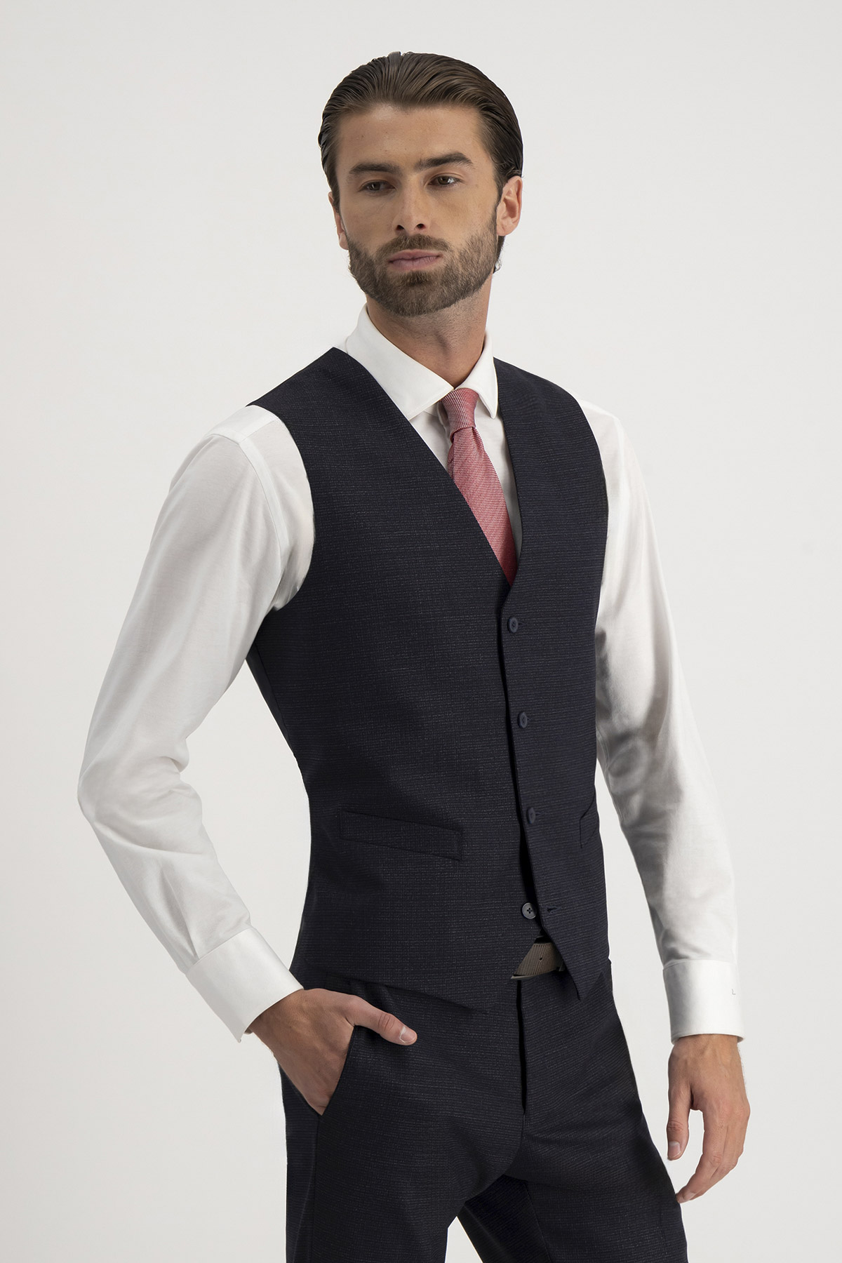 Traje Trío Roberts Azul Navy Slim Fit