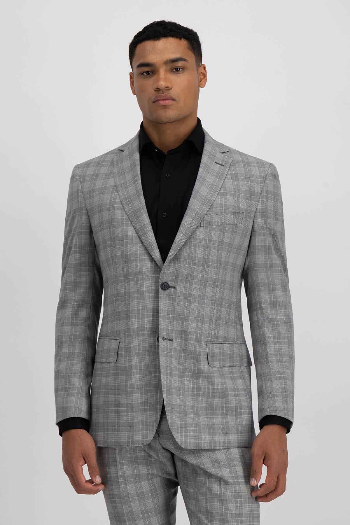 Traje Gris Calderoni Slim Fit