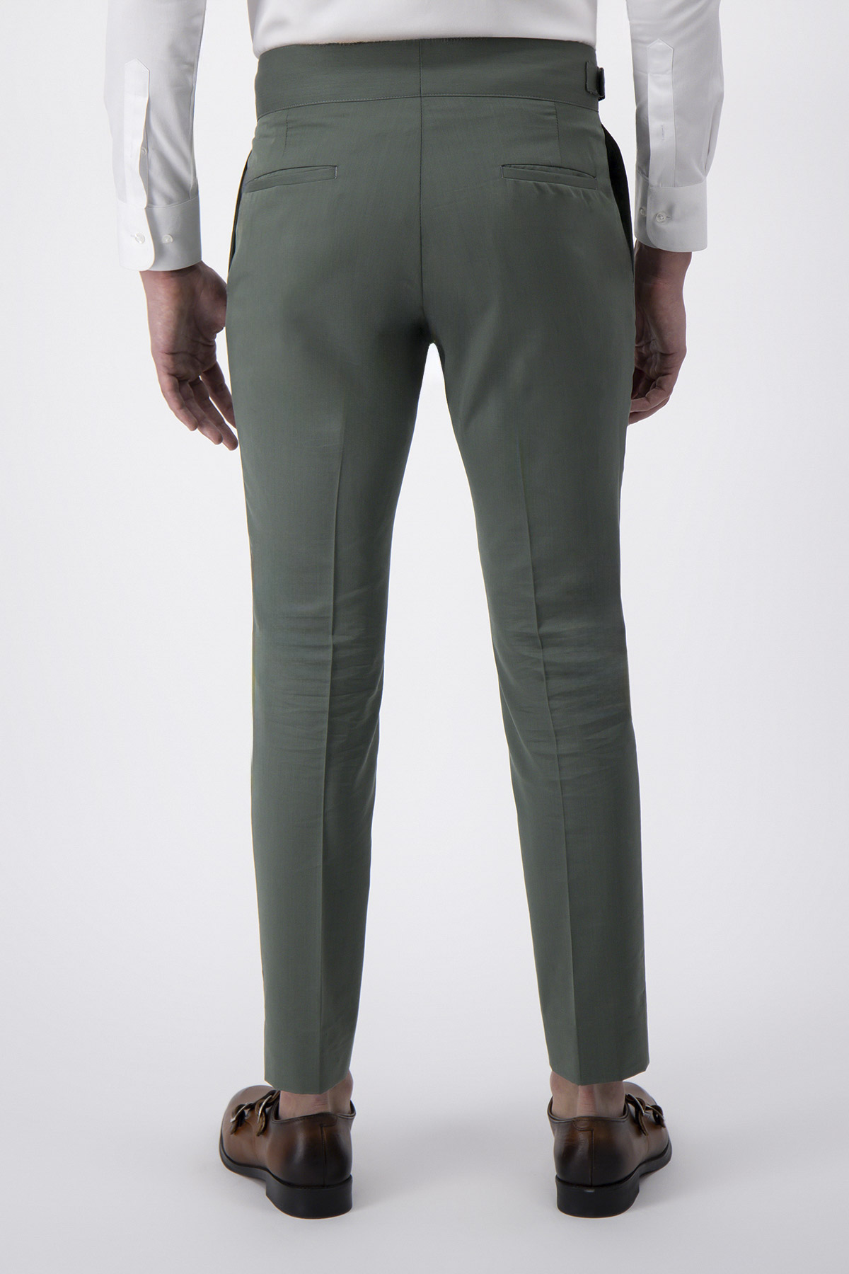 Pantalón Formal Calderoni Verde Slim Fit