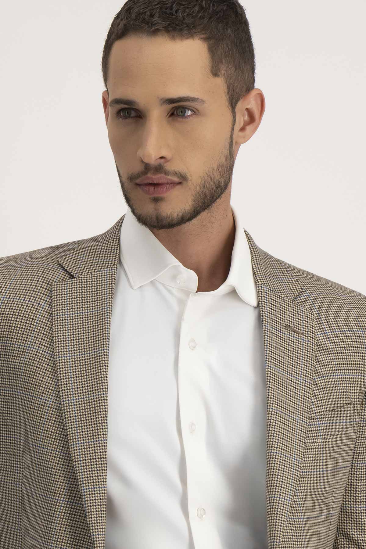 Saco Roberts Beige Slim Fit