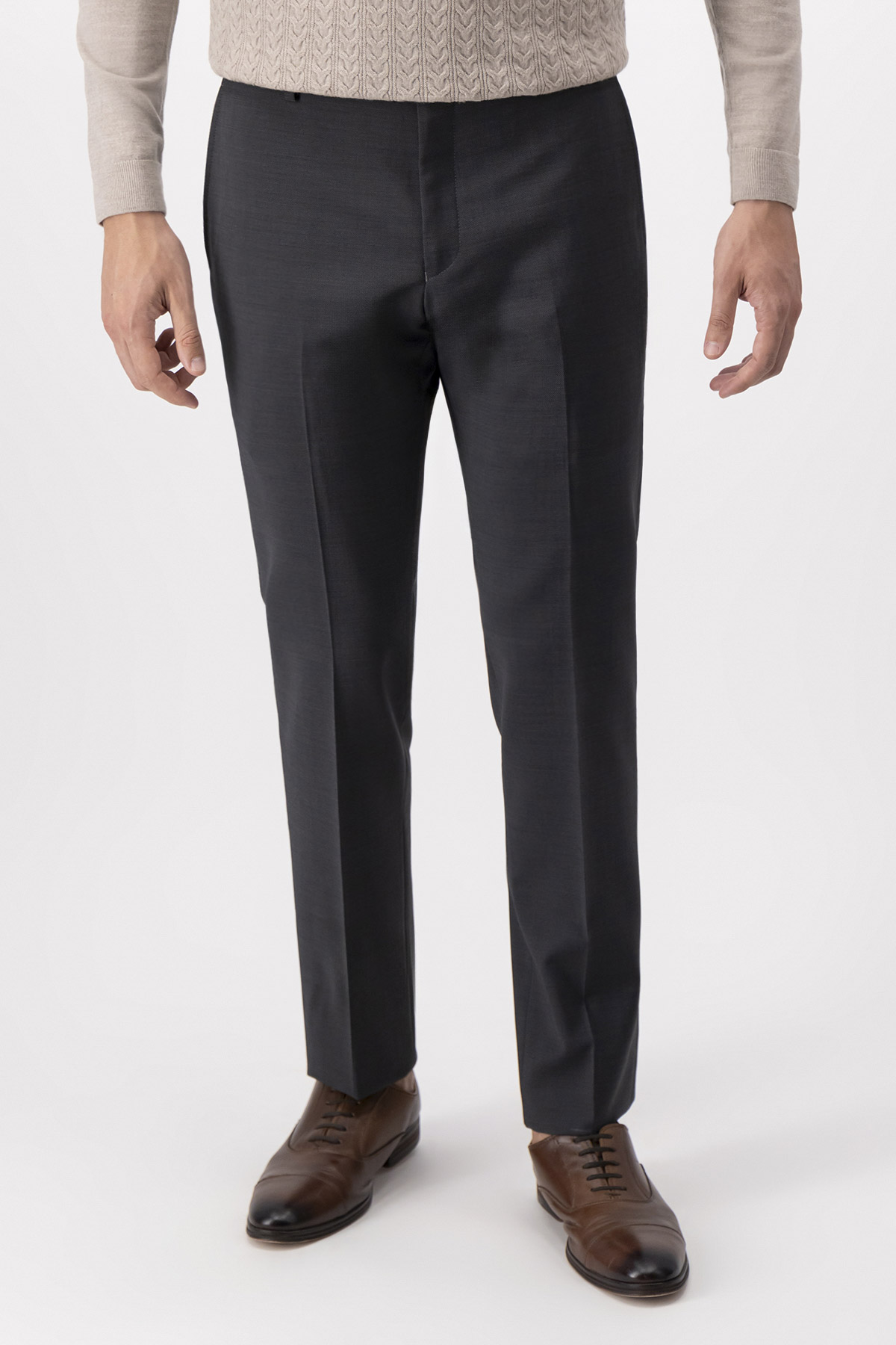 Pantalón Formal Slim Fit Gris Oxford