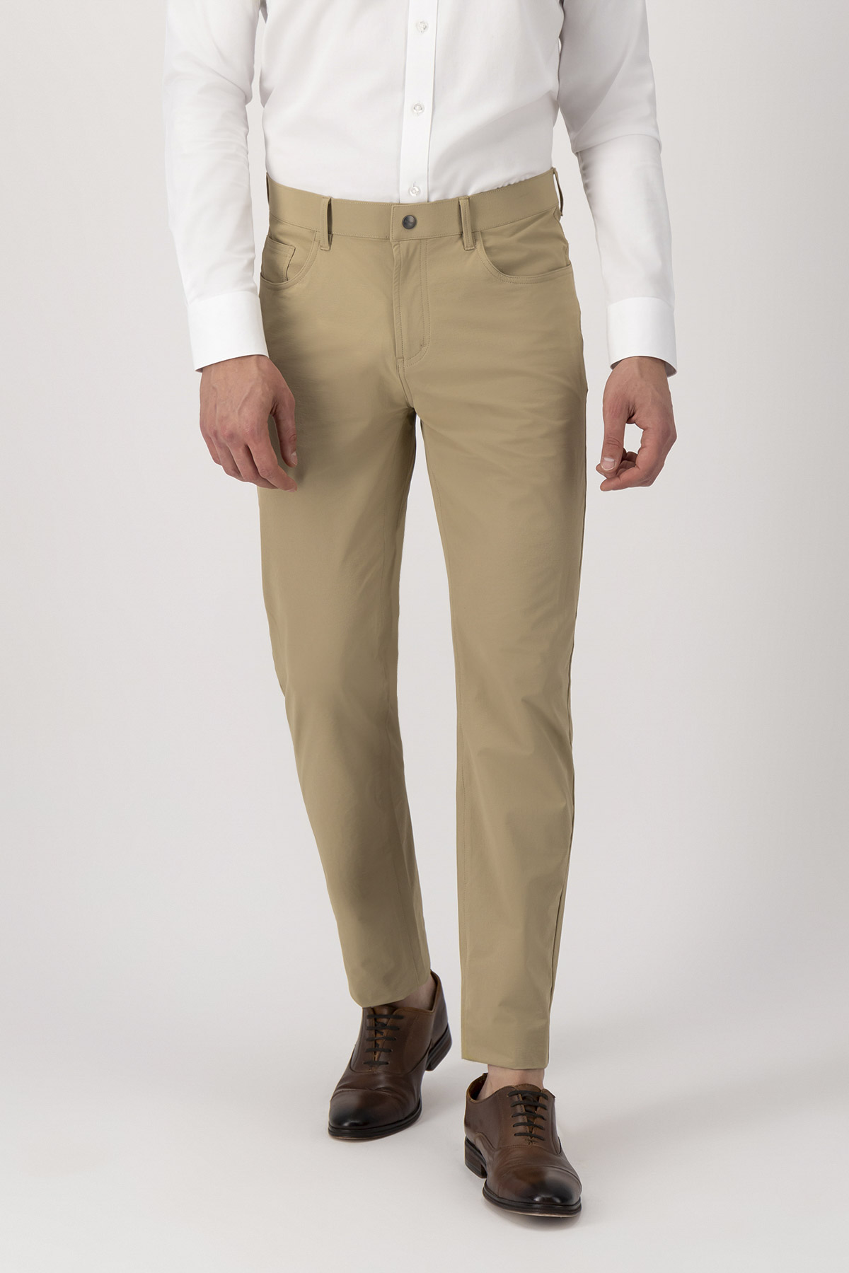 Pantalón Casual Slim Fit Beige