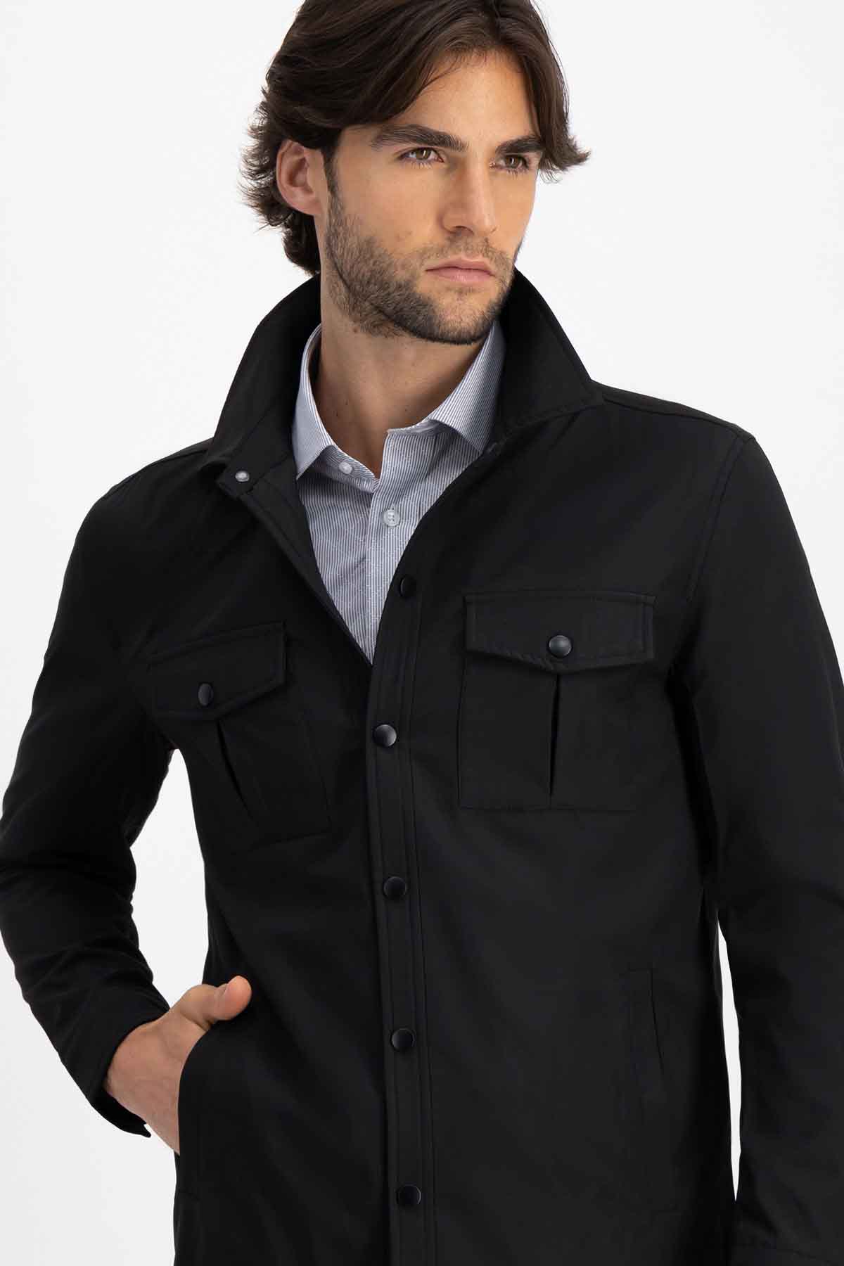 Sobrecamisa Roberts Red Negro Slim Fit