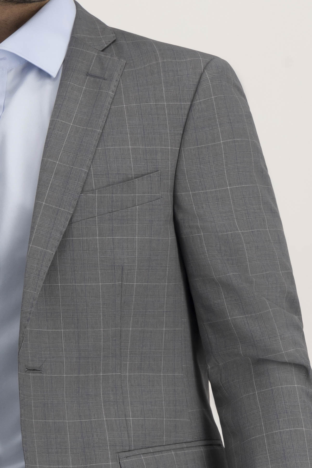 Traje Roberts Gris Oxford Contemporary Fit