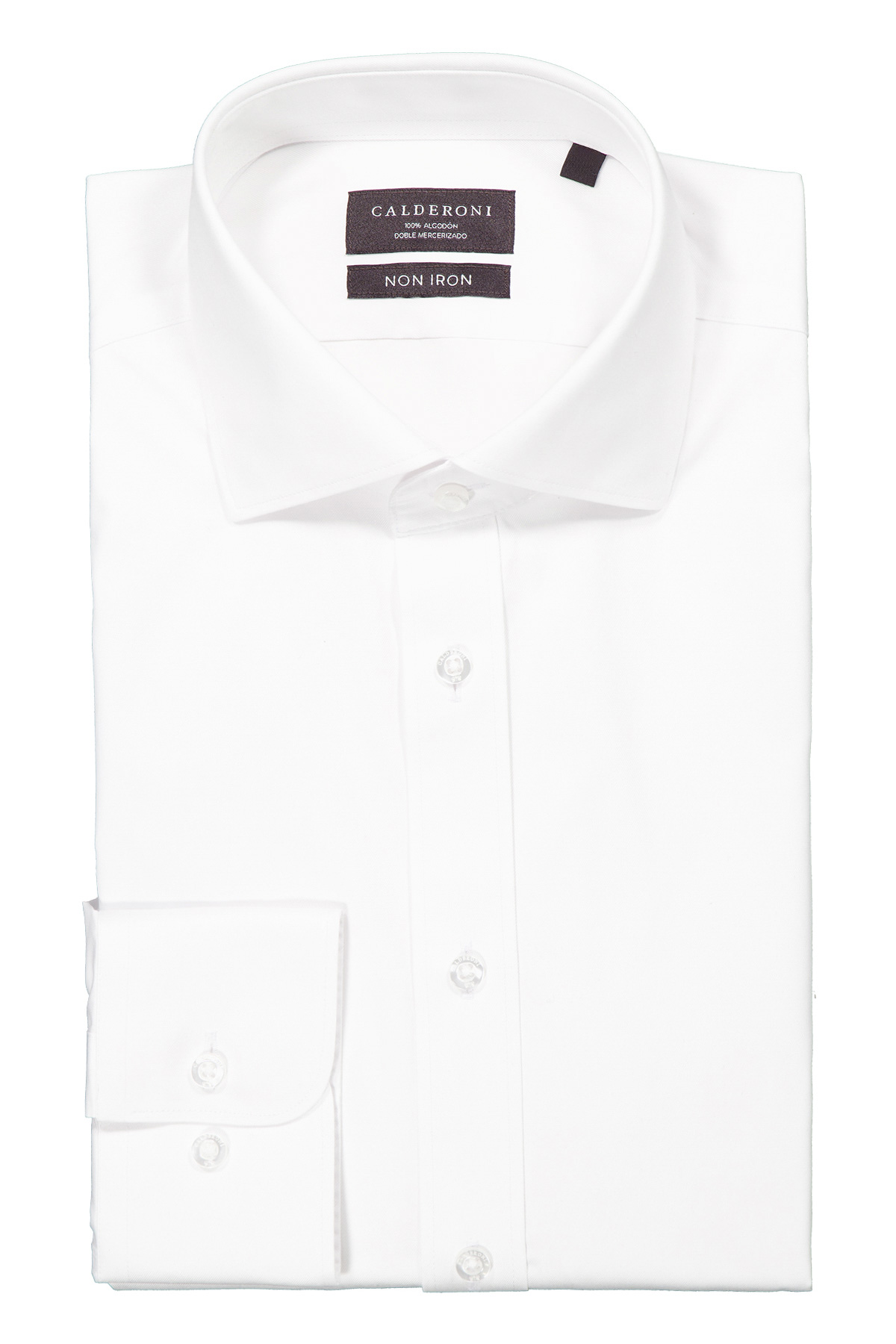Camisa Formal NON IRON Calderoni Blanco Contemporary Fit
