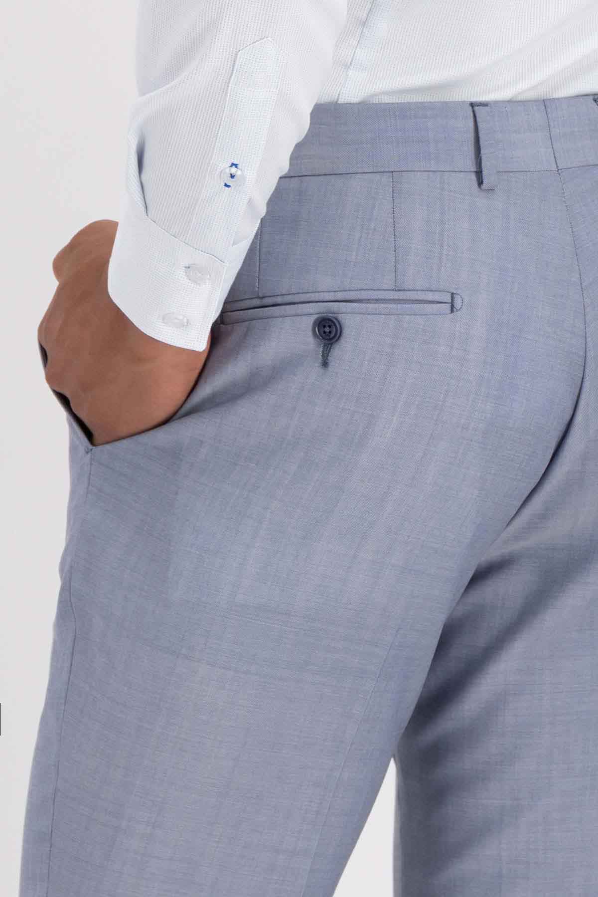 Pantalón Calderoni Color Azul Contemporary Fit