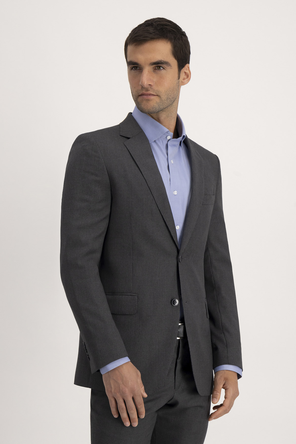 Traje Roberts Gris Oxford Slim Fit