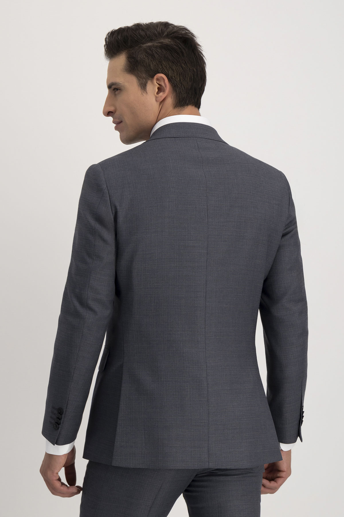 Traje Gris Acero Roberts Slim Fit