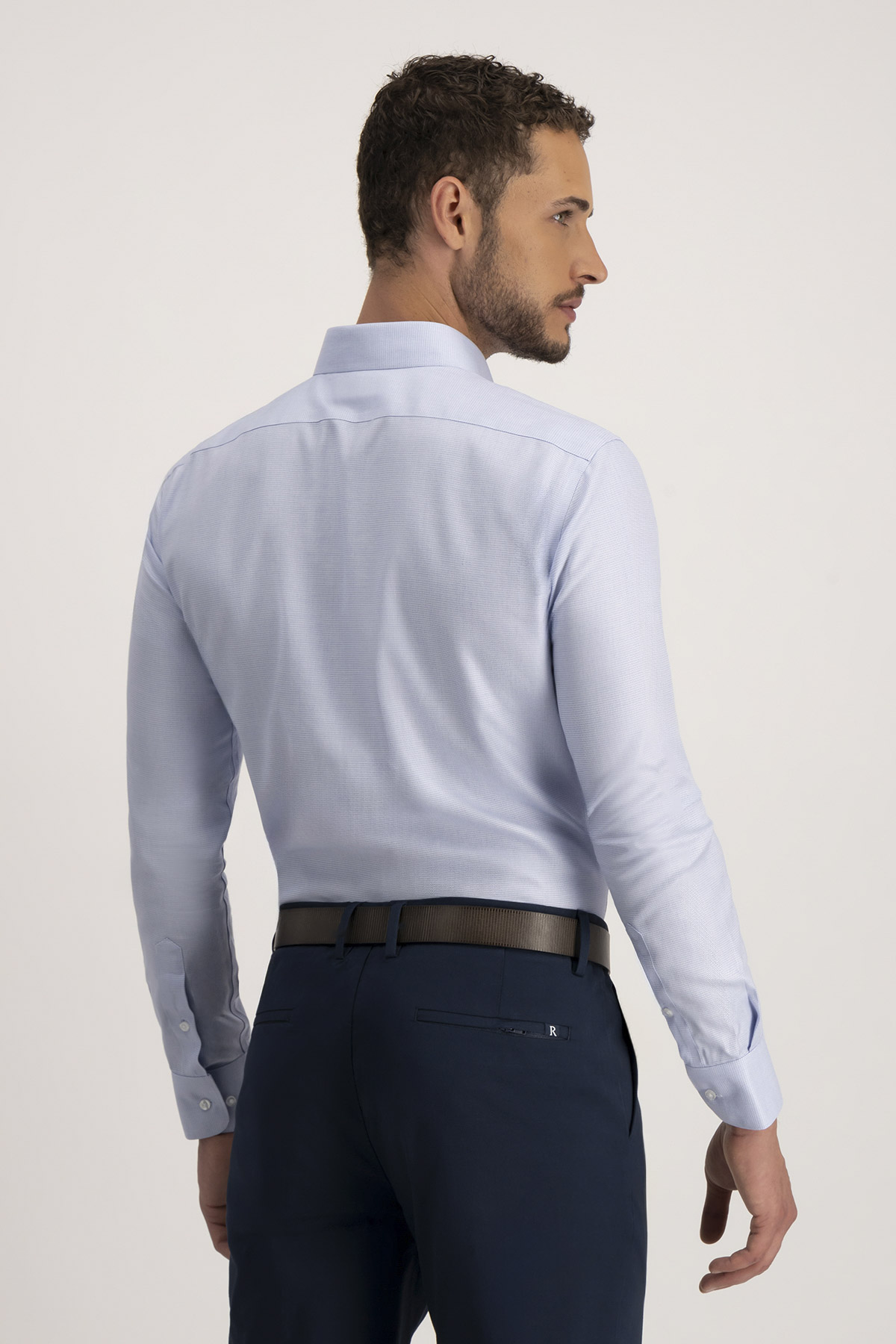 Camisa Formal NON IRON Calderoni Azul Contemporary Fit