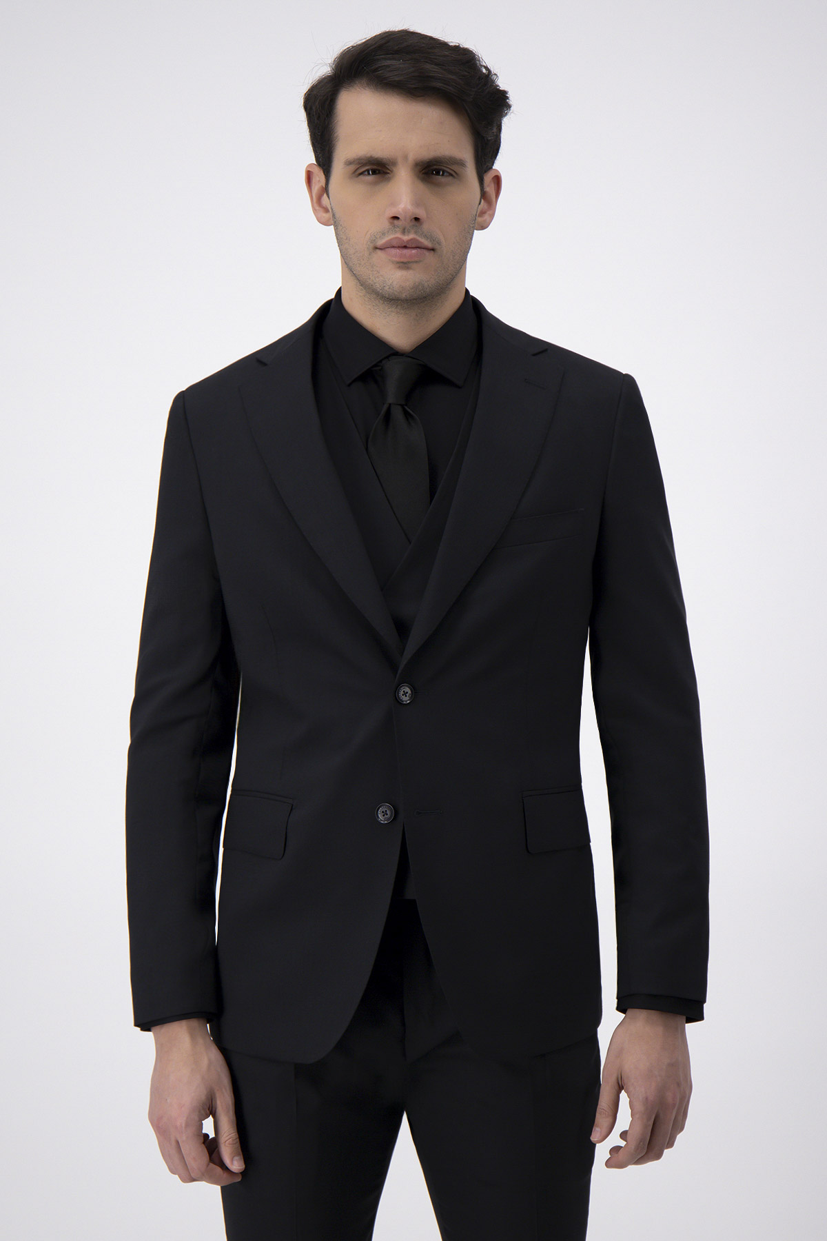 Traje Trío Calderoni Negro Slim Fit