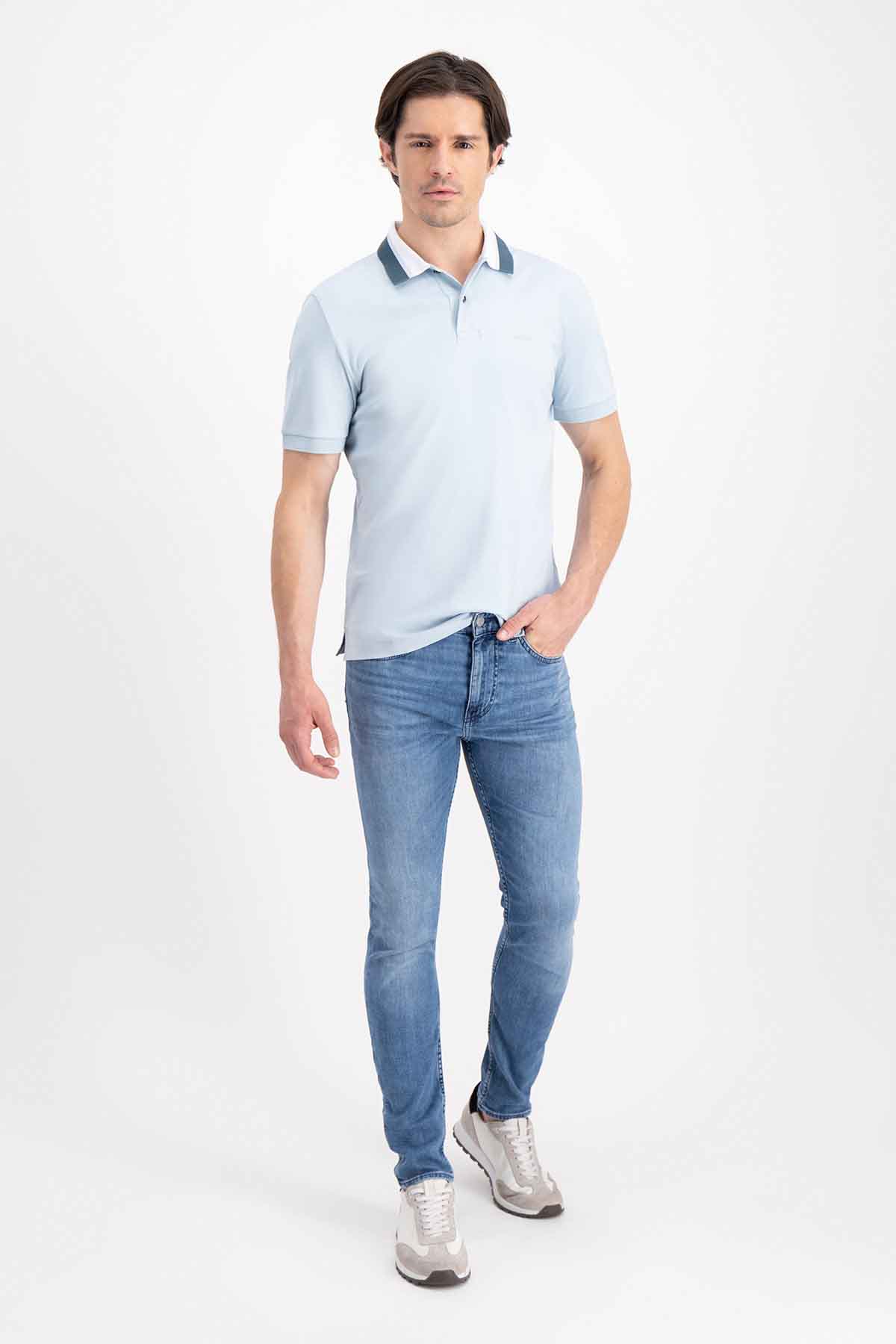 VAQUEROS SLIM FIT EN DENIM ELÁSTICO AZUL SUPERSUAVE