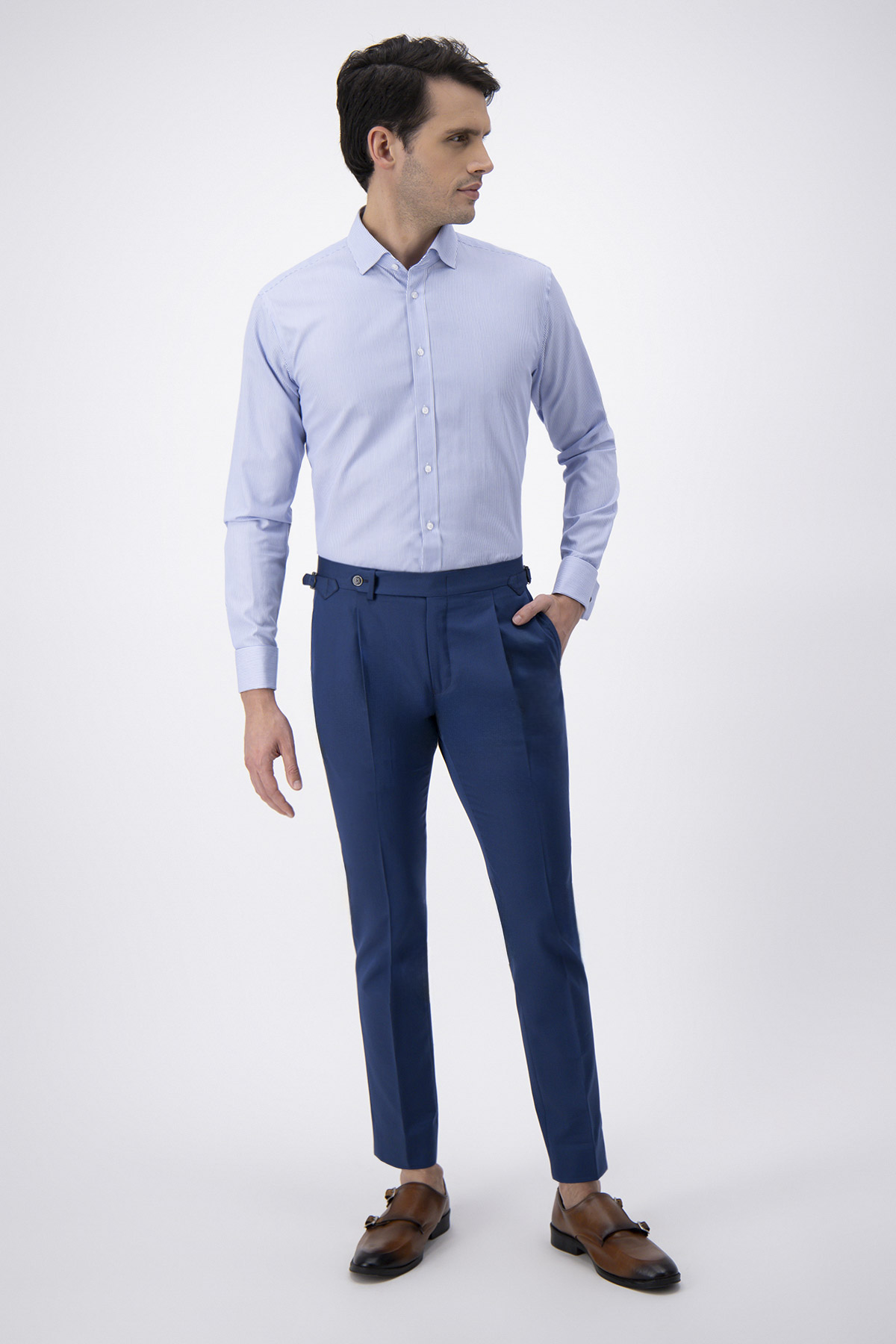 Pantalón Formal Calderoni Azul Marino Slim Fit