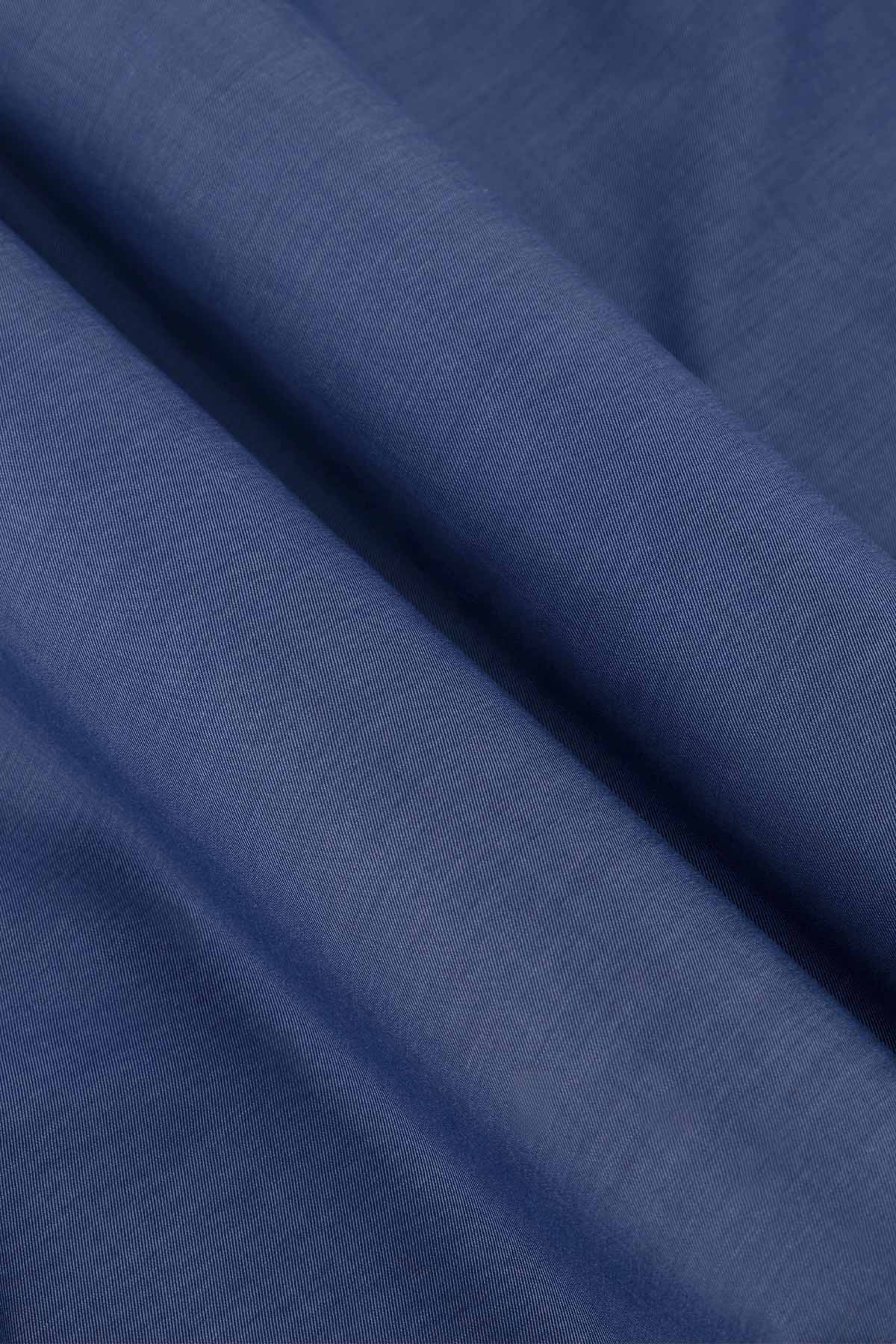 Camisa Formal Silk Protein Contemporary Fit Azul Índigo