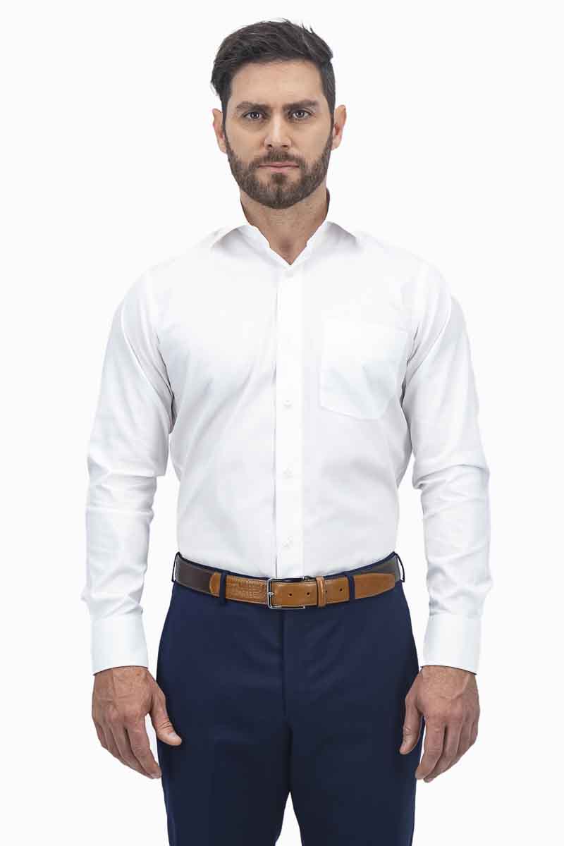 Camisa Roberts Easy Care Regular fit Color blanco