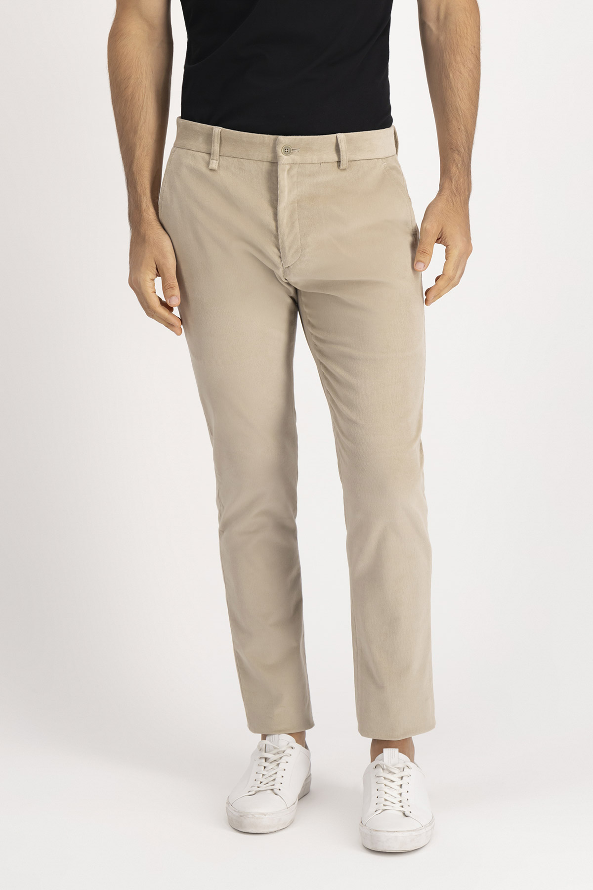 Pantalón Casual Slim Fit Beige