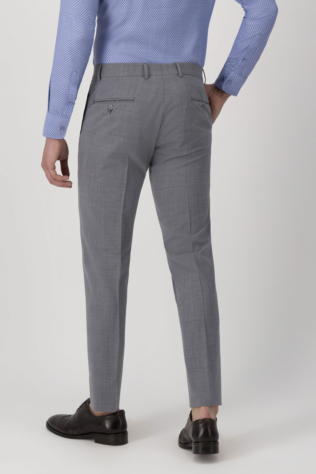 Traje Slim Fit Gris Acero