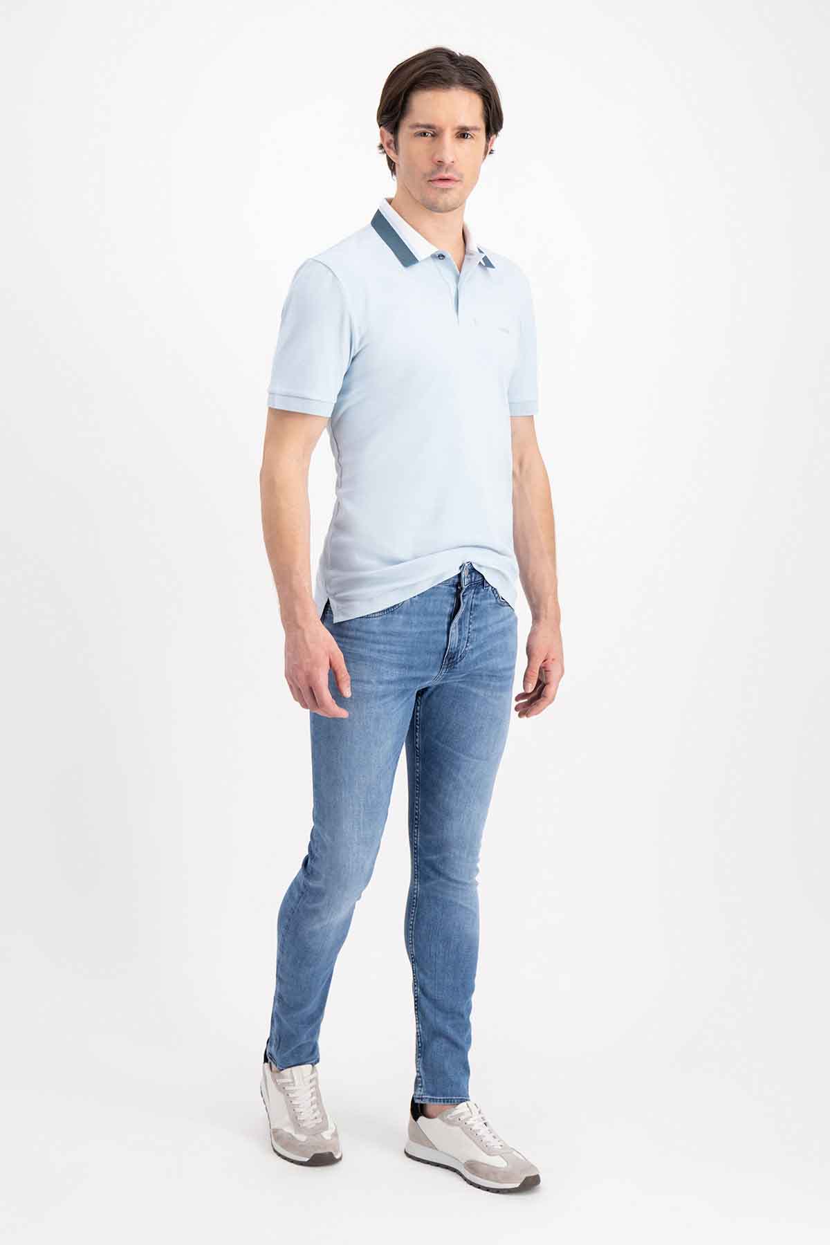 Polo Hugo Boss Azul Claro Regular Fit